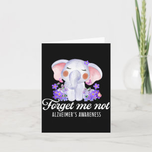 Heimers Awareness Forget Not Flower Purple Card