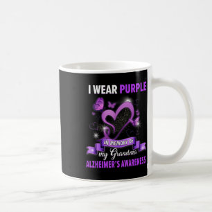 Heimers Awareness I Wear Purple In Memory Of My Gr Coffee Mug