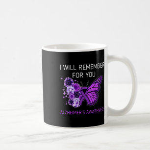 Heimers Awareness I Will Remember You Butterfly Wo Coffee Mug