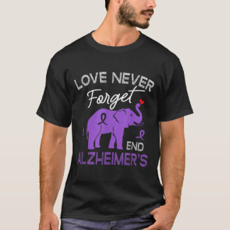 Heimers Awareness Love Never Forgets End Heimers  T-Shirt