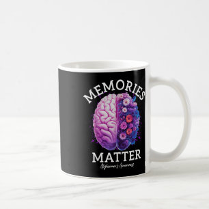 Heimers Awareness Memories Brain Flowers Coffee Mug