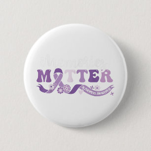 Heimers Awareness Memories We Wear Purple End _1  6 Cm Round Badge
