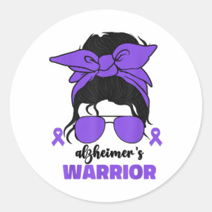 Heimers Awareness Month For Women Purple Heimer _6 Classic Round Sticker
