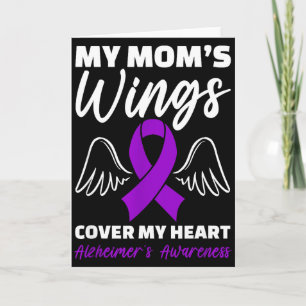 Heimers Awareness My Moms Wings Cover My Heart Card