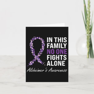 Heimers Awareness Purple Ribbon Dementia Mum Dad G Card
