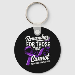 Heimers Awareness Purple Ribbon Supporter Heimers Key Ring