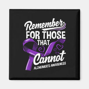 Heimers Awareness Purple Ribbon Supporter Heimers Magnet