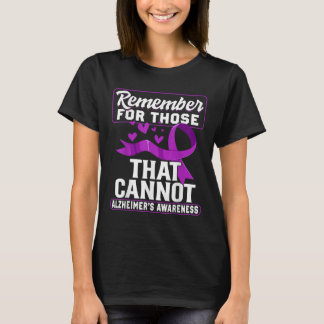 Heimers Awareness Purple Ribbon Supporter Heimers  T-Shirt