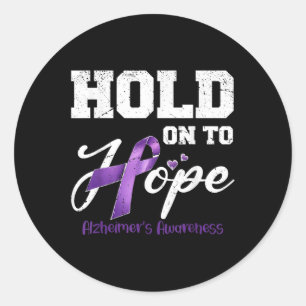 Heimers Awareness Shirt Hold On To Hope Heimers Classic Round Sticker
