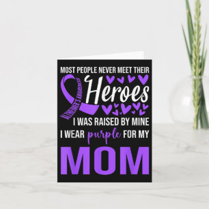 Heimers Awareness Shirt I Wear Purple For Mum  Card