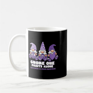 Heimers Brain Awareness Gnome Man Fights Alone Coffee Mug