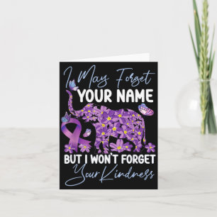 Heimers Dementia Awareness Support Elephant May Card