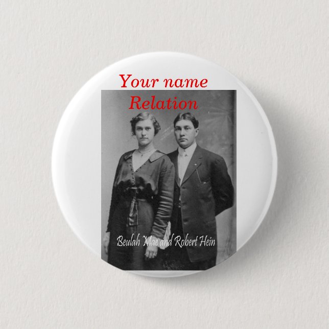 Hein Reunion 6 Cm Round Badge (Front)