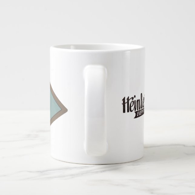 Heinle's Jockey Club Root Beer JUMBO mug! Large Coffee Mug (Back)