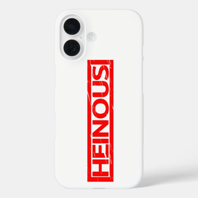 Heinous Stamp Case-Mate iPhone Case (Back)