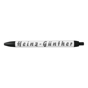 Heinz-Günther Kugelschreiber Black Ink Pen