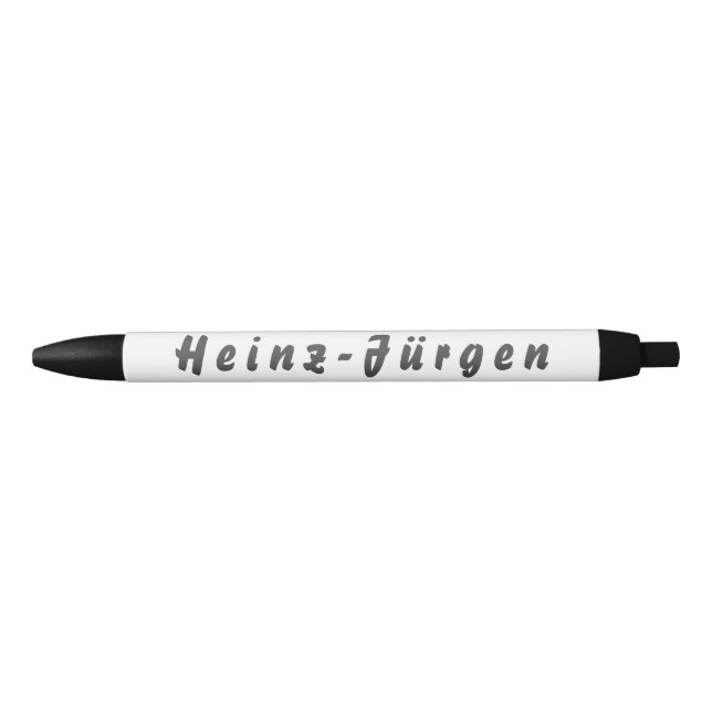 Heinz-Jürgen Kugelschreiber Black Ink Pen (Front)