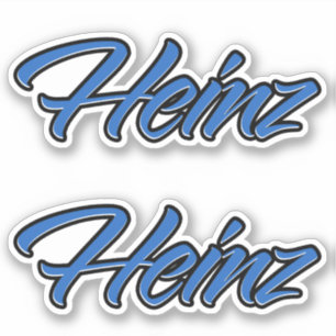 Heinz Name blue Sticker Sticker Stickerset