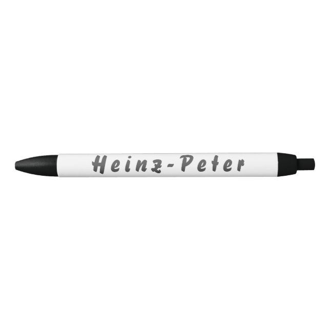 Heinz-Peter Kugelschreiber Black Ink Pen (Front)