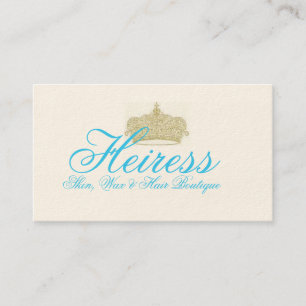 Heiress - Skin, Wax and Hair Business Card