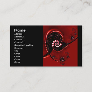 Heirloom Cute Abstract Nature Pattern Business Card