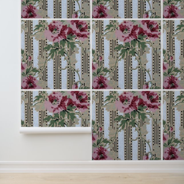 Heirloom Floral Delight Wallpaper (Application)