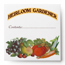 Heirloom Gardener Custom Seed Saver Envelope