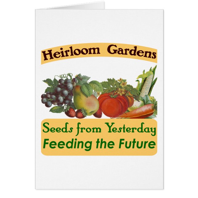 Heirloom Gardens Green Saying (Front)