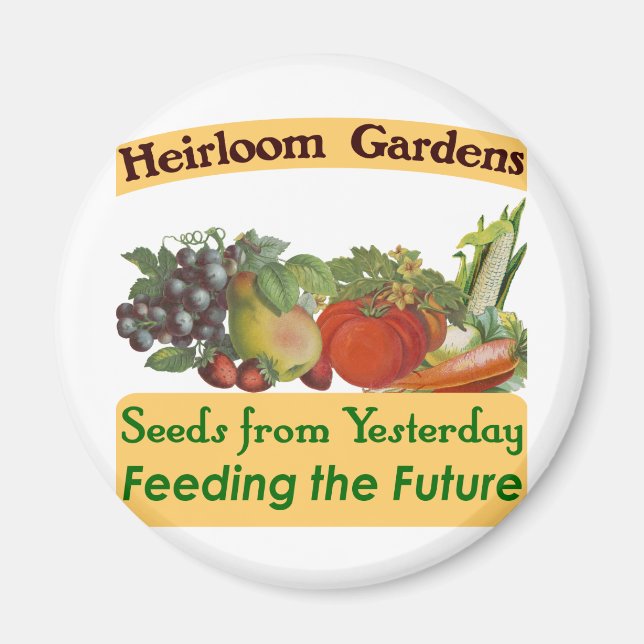 Heirloom Gardens Green Saying Magnet (Front)