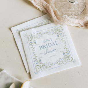 Heirloom Hydrangea Bridal Shower Napkins