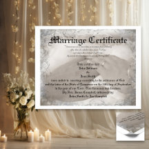 Heirloom Marriage Certificate