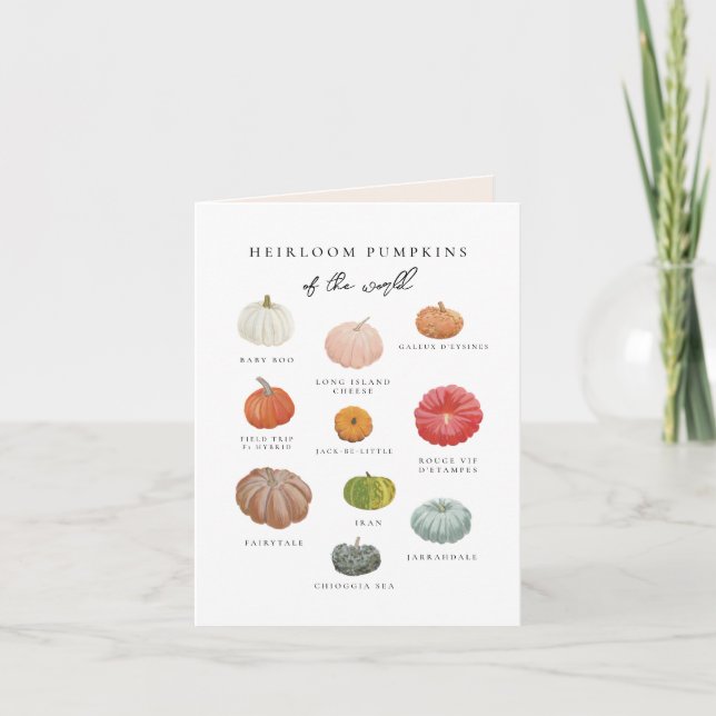 Heirloom Pumpkins Fall Card (Front)