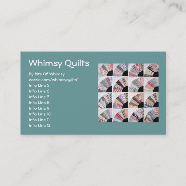 Heirloom Quilt Business Card (Front)