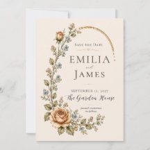 Heirloom Rose Garden Vintage Botanical