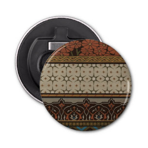 Heirloom Textile with Decorative Patterns Bottle Opener