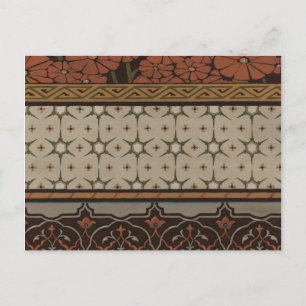 Heirloom Textile with Decorative Patterns Postcard