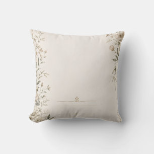 Heirloom Wedding Invitation with Refined Botanical Cushion