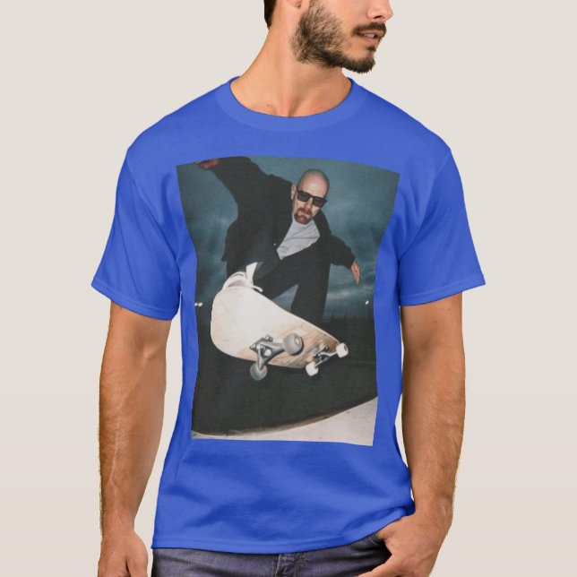 Heisenberg Skateboarding Breaking Bad Inspired fun T-Shirt (Front)