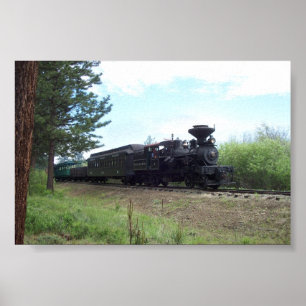 Heisler No. 3 with Passenger Train Poster