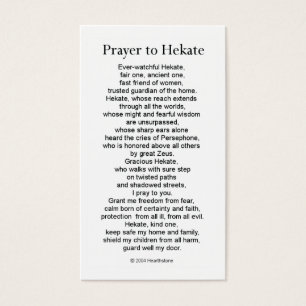 Hekate Prayer Card