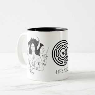 Hekate Witchcraft Two-Tone Coffee Mug