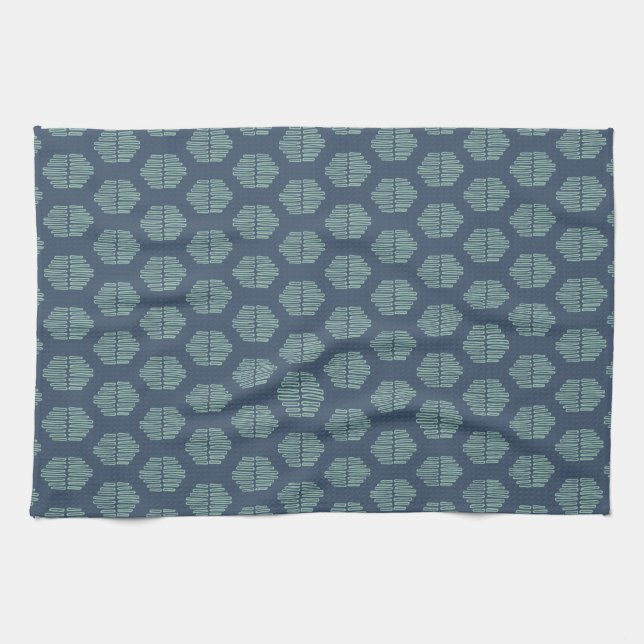 Hekse Teal + Blue  Tea Towel (Horizontal)