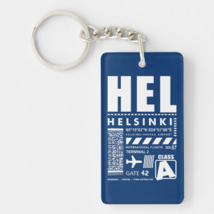 HEL Helsinki Airport Key Ring