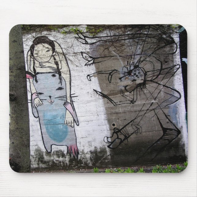 Helaine's Japanese Graffiti Mouse Pad (Front)