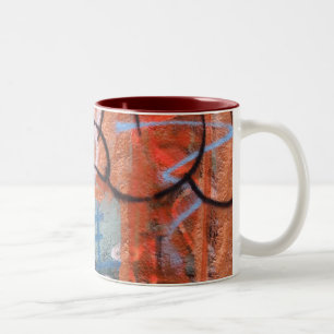 Helaines Venice Graffiti 2 Two-Tone Coffee Mug