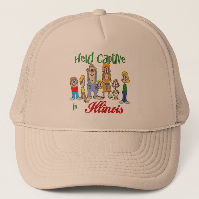 Held Captive in Illinois Trucker Hat (Front)