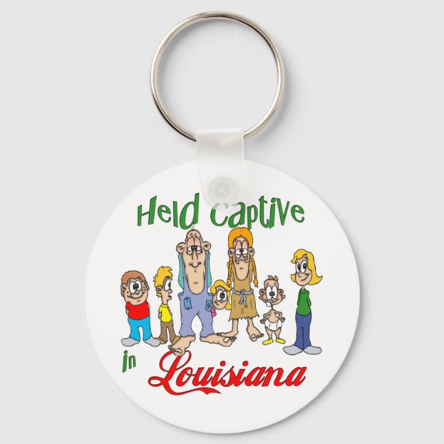 Held Captive in Louisiana Key Ring (Front)