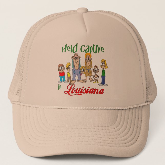 Held Captive in Louisiana Trucker Hat (Front)