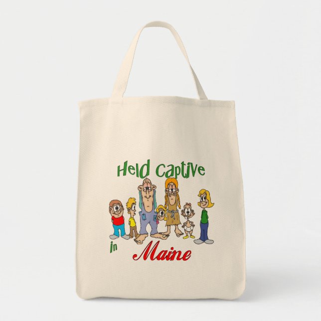 Held Captive in Maine Tote Bag (Front)