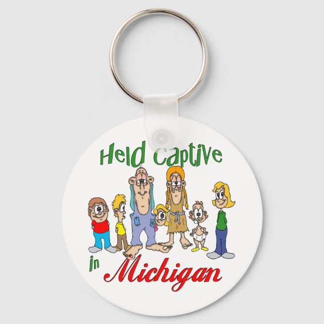 Held Captive in Michigan Key Ring (Front)
